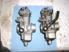 One carburetor cleaned - before and after