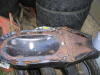 Seat pan is rusty but salvageable. 